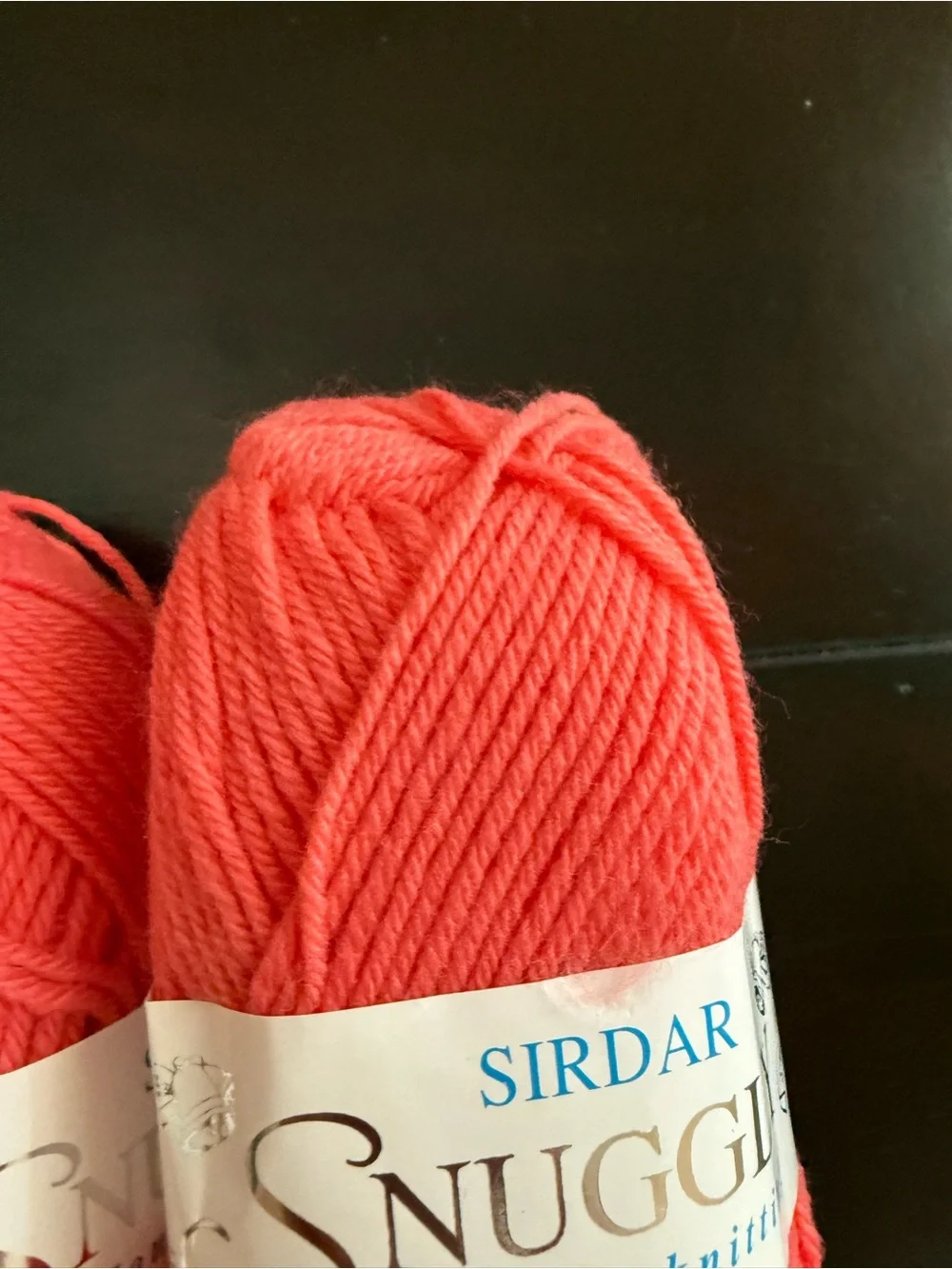 Sirdar Snuggly Double Knitting Yarn in Peach 2 Skeins